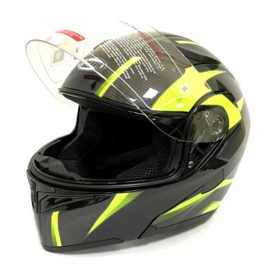 Шлем модуляр COBRA JK901 (размер М, Черно-зеленый) купить в Самаре