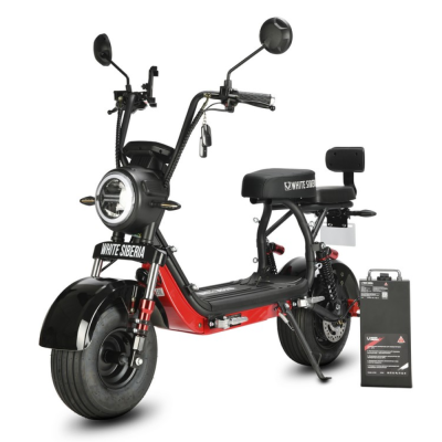 Электроскутер WHITE SIBERIA MINI R 3.0 BLACK 60V купить в Самаре