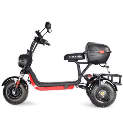 Электроскутер Citycoco White Siberia Trike Mini купить в #REGION_NAME_DECLINE_PP#