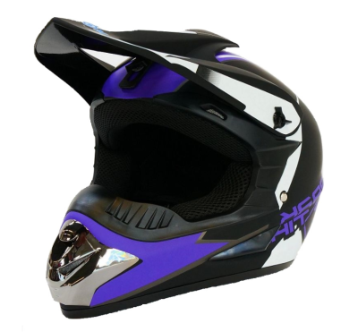 Шлем кроссовый Motax матово-чёрно-фиолетовый G7 - XS купить в Самаре